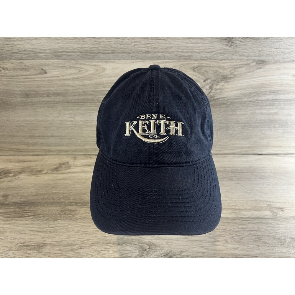 Ben E. Keith Co. Slideback Hat Cap Blue One Size Adjustable Embroidered Vintage